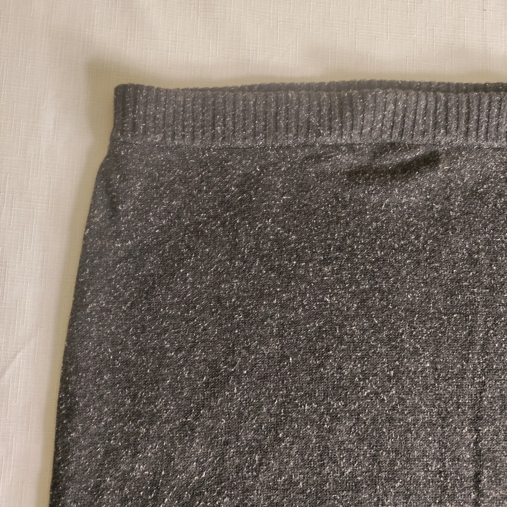 J. Jill Women's Skirt L black tweed 55% Silk 45% Cotton Skirt NWT - Picture 3 of 16